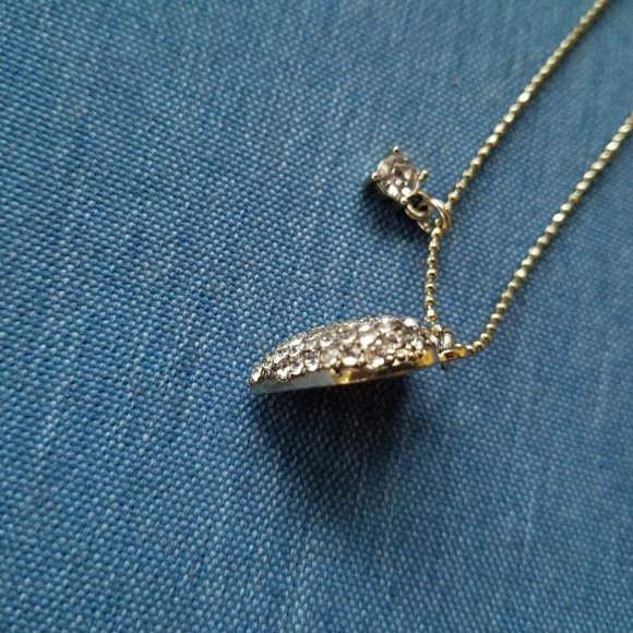 Betsey Johnson Pavé Stone Heart Necklace - EPC - Picture 9 of 11